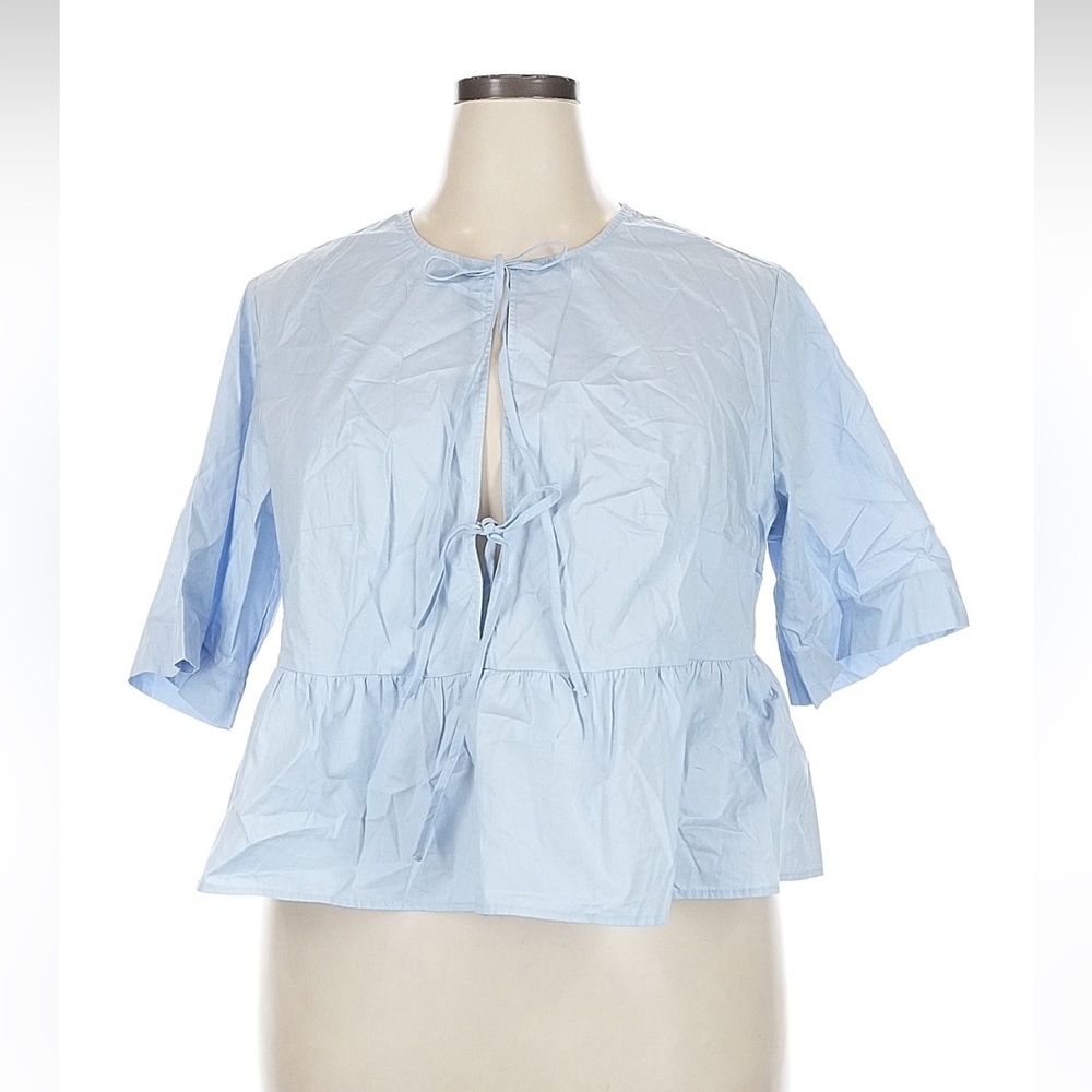 H&M Light Blue Top